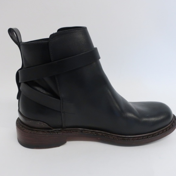 Rag & Bone Ankle Boots Driscoll Black Leather Sz36 - Picture 6 of 8